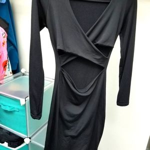 Black Cutout Bodycon Dress